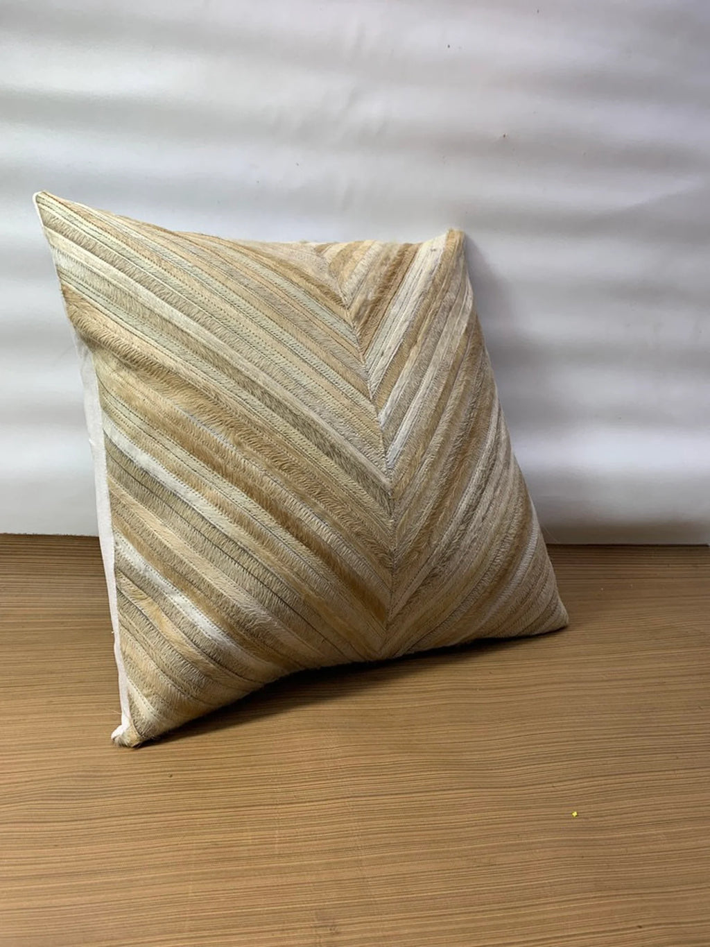 Natural Cowhide Pillow Cover: Handmade Hair On Leather Cushion